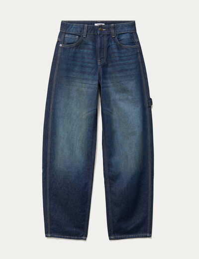 Jean Max loose taille standard denim blue black