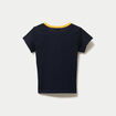 T-shirt ajust&eacute; manches courtes bleu marine