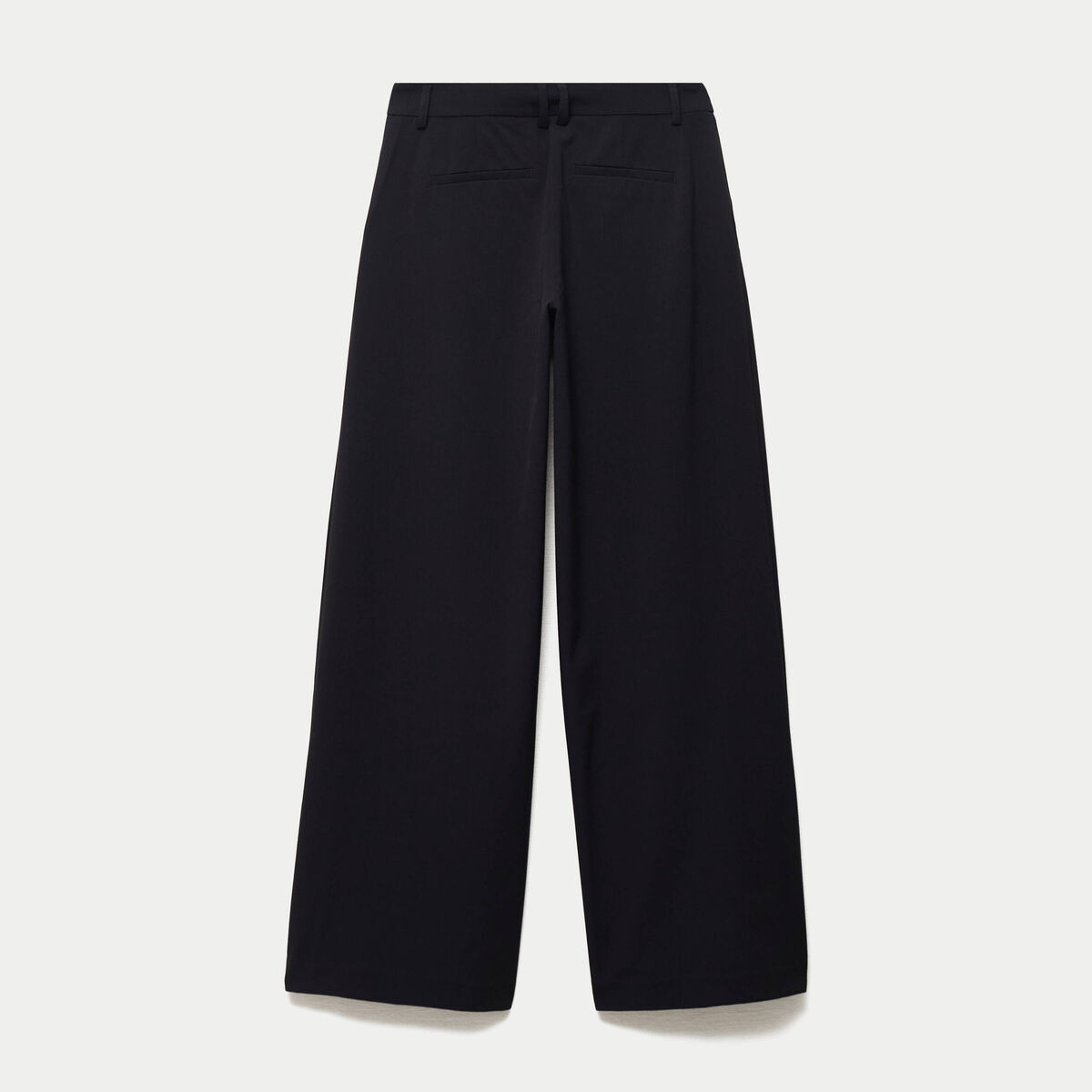 Pantalon coupe large taille basse noir
