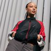 Veste oversize cropped col biker noir