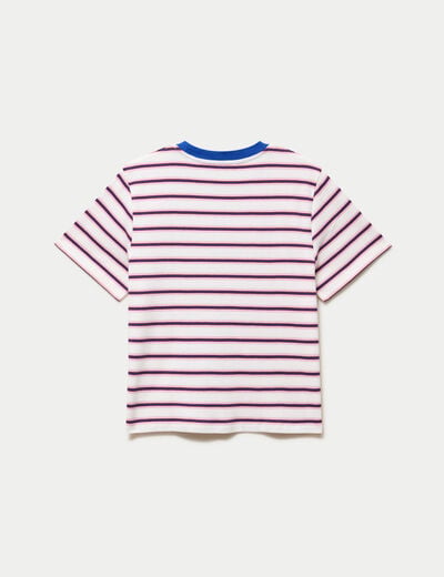 T-shirt ajust&eacute; manches courtes blanc
