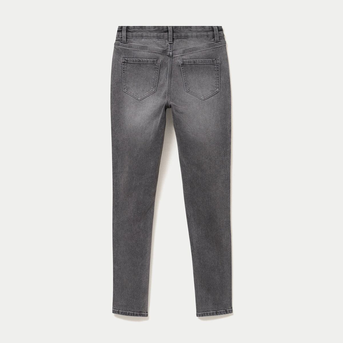 Jean skinny taille standard denim gris ado