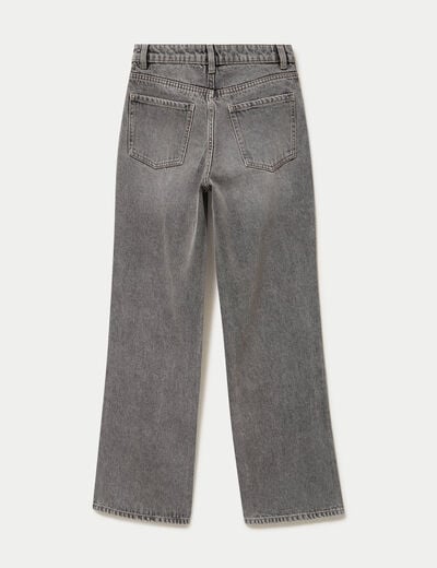 Jean Tom regular taille haute denim gris