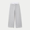 Jogging coupe large taille standard gris fonc&eacute;