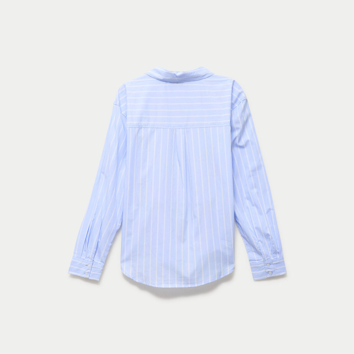 Chemise oversize longue 2-en-1 bleu ciel ado