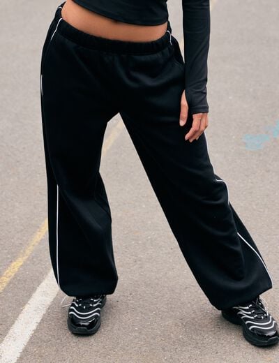 Jogging coupe ample taille standard noir