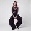 Pantalon coupe large noir