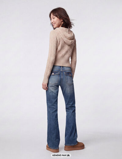 Jean Zoe bootcut taille basse denim dirty