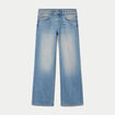 Jean wide leg taille basse denim double stone ado