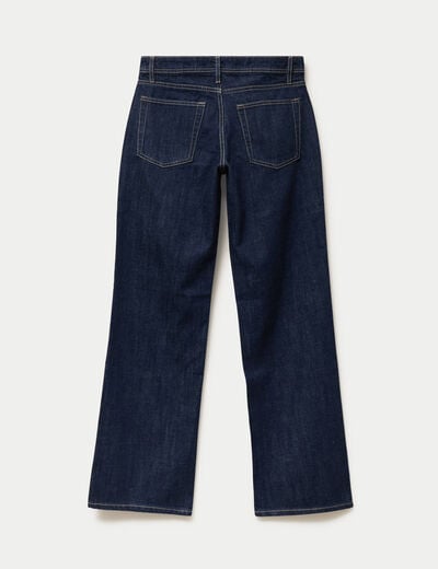 Jean regular taille basse denim brut ado