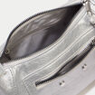 Sac &agrave; main gris argent