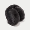 Cache-oreilles en fausse fourrure gris