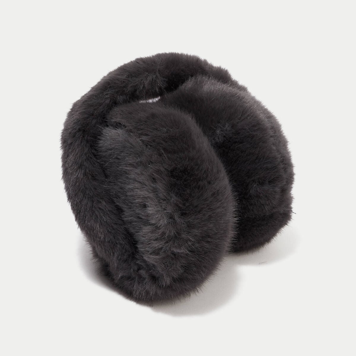 Cache-oreilles en fausse fourrure gris