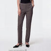 Pantalon bootcut taille basse gris fonc&eacute;