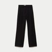 Pantalon flare stretch taille standard noir