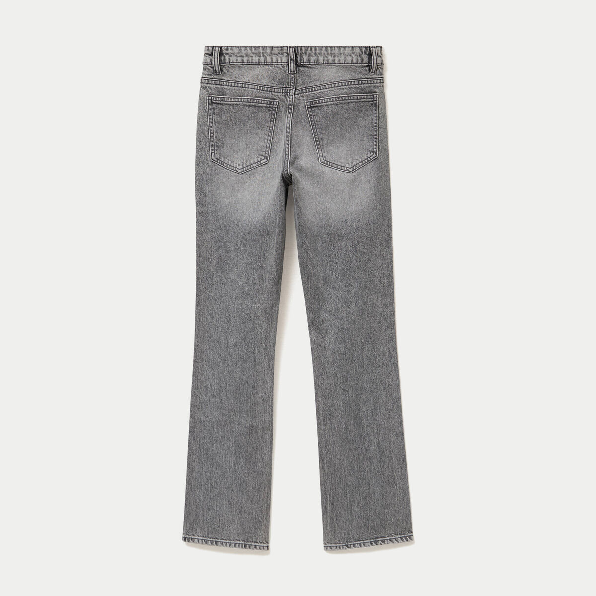 Jean regular taille standard denim gris ado