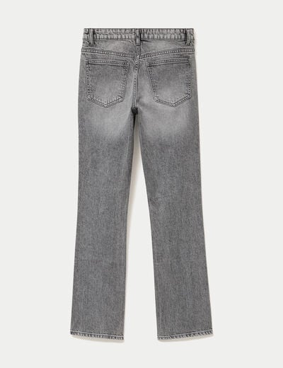 Jean regular taille standard denim gris ado