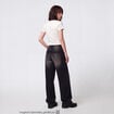 Jean Lenny wide leg taille basse denim noir