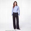 Chemise ajust&eacute;e manches longues bleu ciel