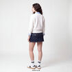 Pull ajust&eacute; d&eacute;collet&eacute; manches longues ecru