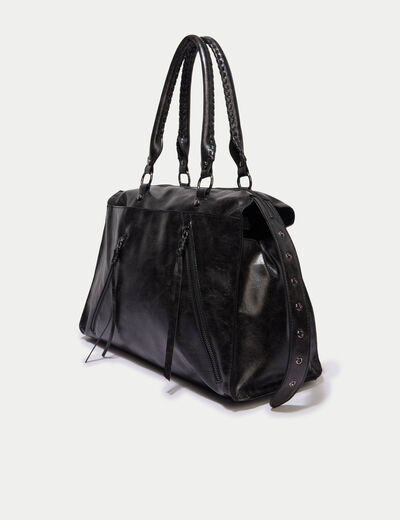 Sac port&eacute; &eacute;paule noir