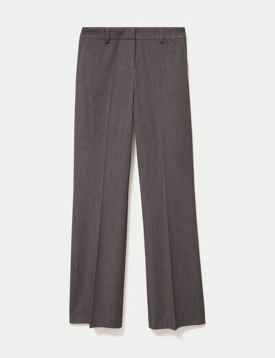 Pantalon bootcut taille basse gris fonc&eacute;