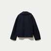 Caban droit bleu marine