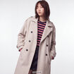 Manteau manches longues taupe