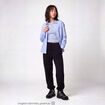 Chemise oversize longue 2-en-1 bleu ciel ado