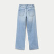 Jean regular taille haute denim bleach ado