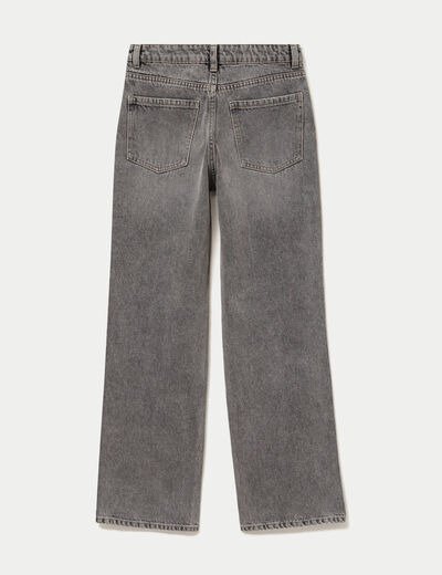 Jean Tom regular taille haute denim gris