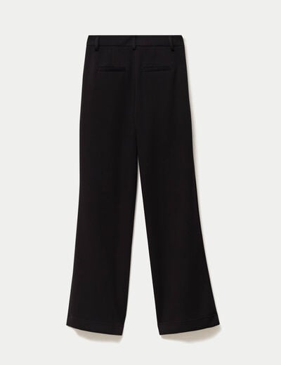 Pantalon flare stretch taille standard noir