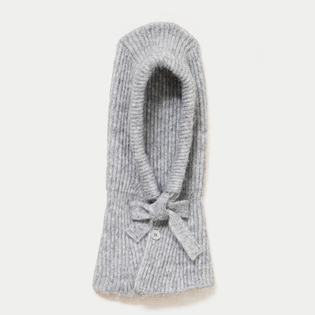 Cagoule &agrave; capuche gris clair