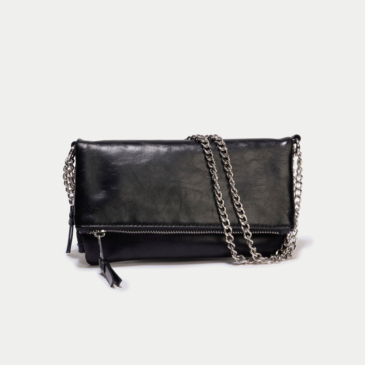 Sac avec cha&icirc;ne noir ado