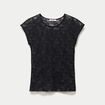 Top transparent sans manches dentelle noir ado