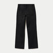Jean regular taille basse denim noir ado