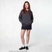 Sweat &agrave; capuche manches longues gris