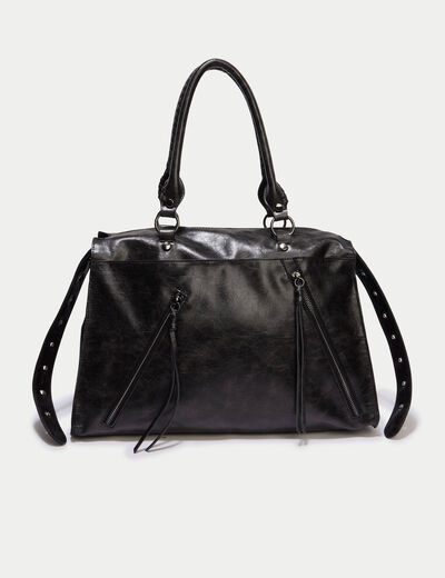 Sac port&eacute; &eacute;paule noir