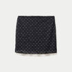 Jupe aspect dentelle noir ado