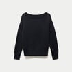 Pull col rond manches longues gris