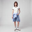 Bermuda large en jean 5 poches denim double stone