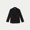 Veste col tailleur manches longues noir