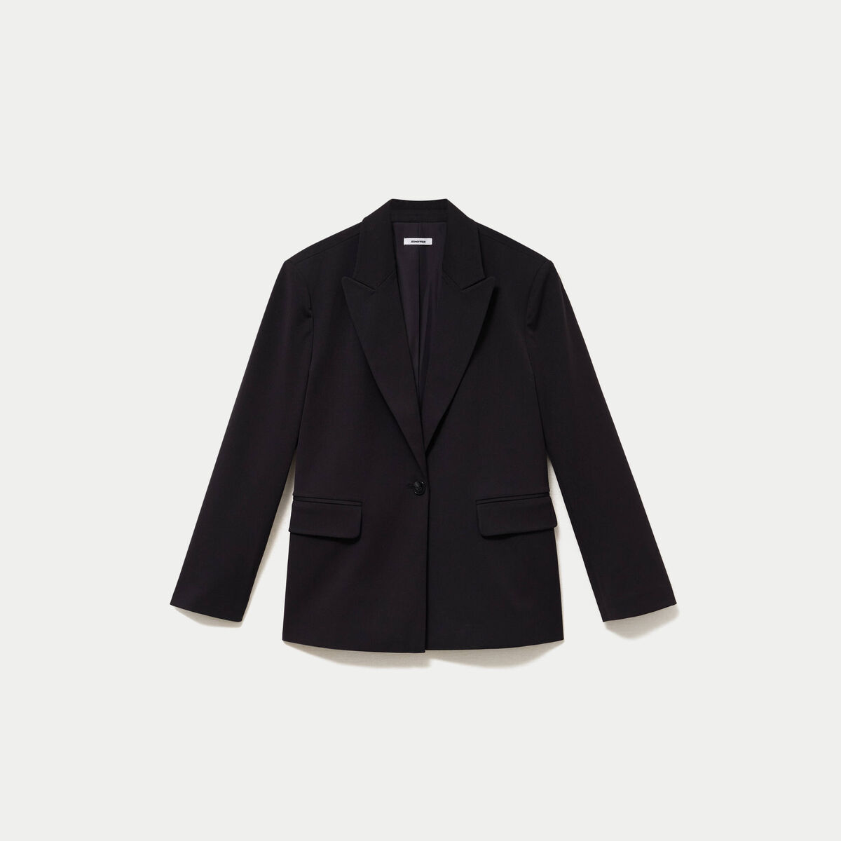 Veste col tailleur manches longues noir