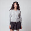 Gilet ajust&eacute; cropped manches longues blanc