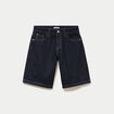 Bermuda large en jean 5 poches denim brut