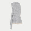 Cagoule &agrave; capuche gris clair