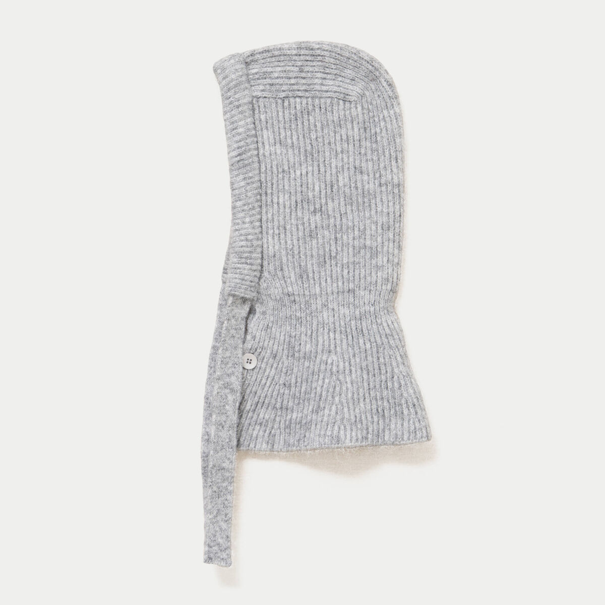 Cagoule &agrave; capuche gris clair