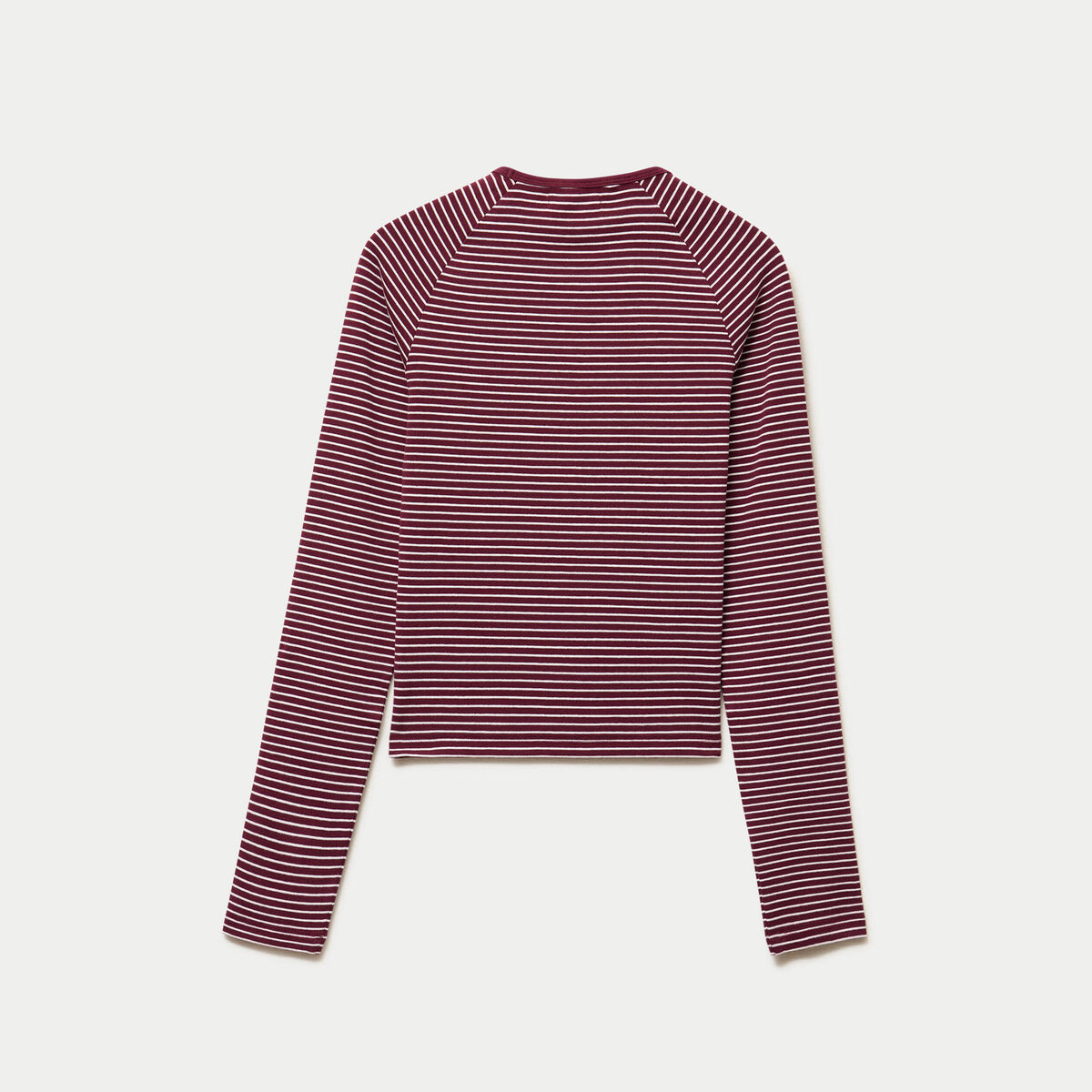 T-shirt manches longues rouge fonc&eacute;
