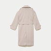 Manteau manches longues taupe