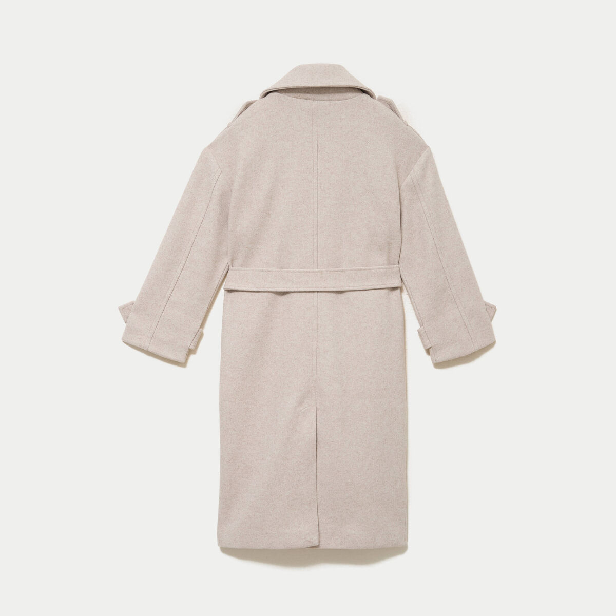 Manteau manches longues taupe